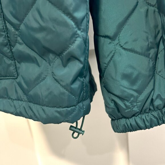 Zella Quilted Bomber Jacket in Green Moss NWOT - Picture 6 of 6